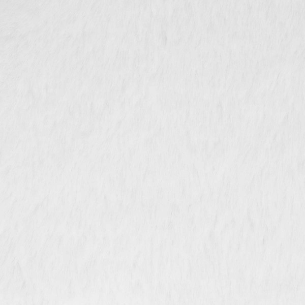 Rouleau de tissu - Fausse fourrure - Lapin - Blanc - 30 cm x 1 m - 270 g/m² - Photo n°2
