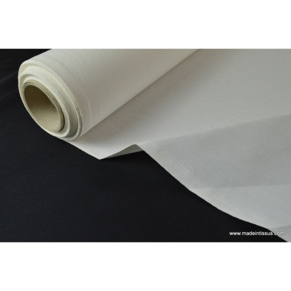 Indeformable thermocollant 100% coton blanc 90cm - Photo n°1