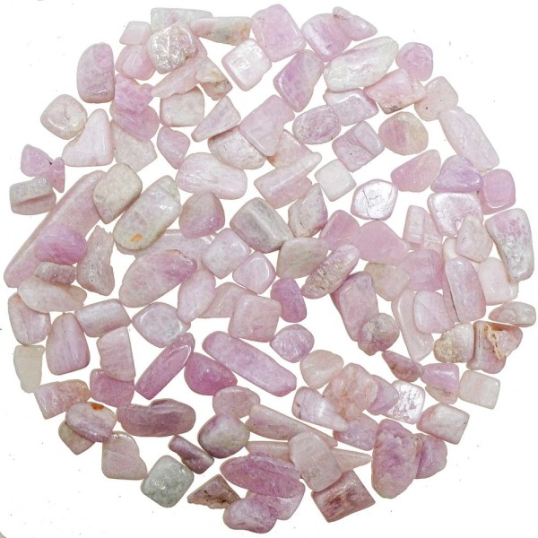 Petites pierres roulées kunzite - 1 à 1.5 cm - 50 grammes. - Photo n°1