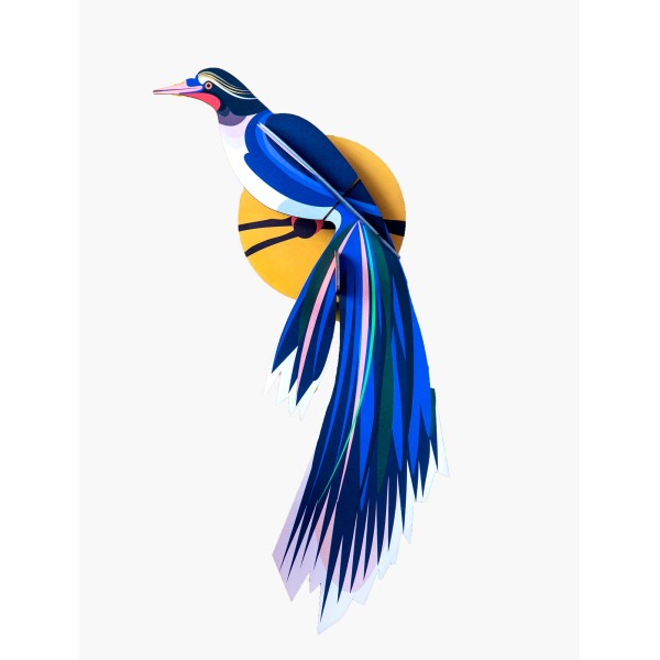 Puzzle 3D - Oiseau du paradis FLORES - 18x7x37cm décoration murale - Photo n°1