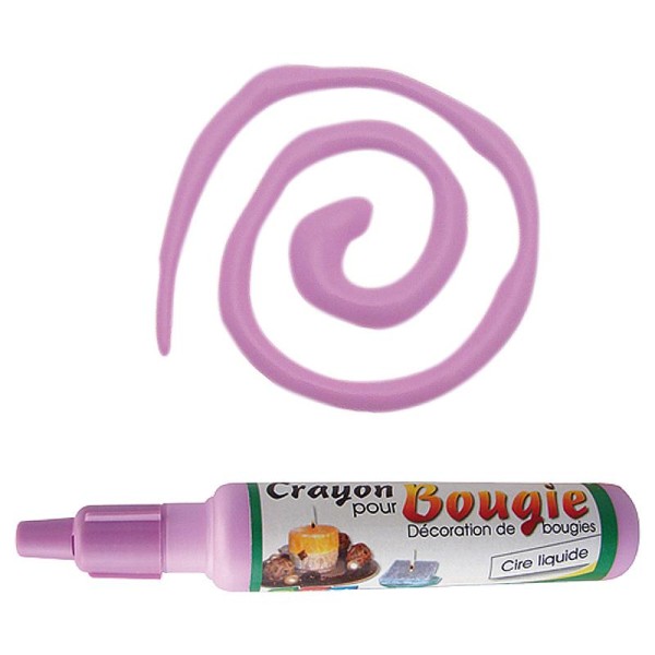 Crayon cire liquide pour décoration de bougie 30 ml Violet - Photo n°1