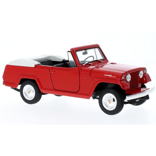 Jeep Jeepster Commando Rouge 1/24 Welly - Photo n°1