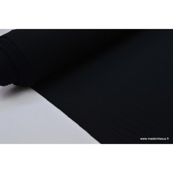 Tissu ultra doux Jersey en viscose Bambou coloris Noir . x1m - Photo n°1