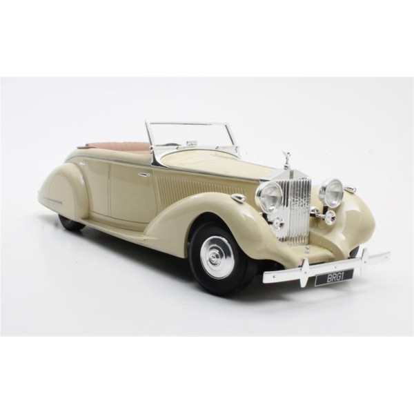 Rolls Royce 25-30 Gurney Nutting cabriolet ivoire H.H. Maharadja de Darbhanga 1937 1/18 Cult Models - Photo n°1