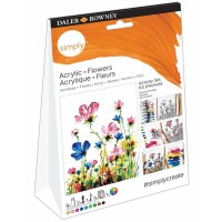 Kit DIY peinture acrylique - Simply Activity - Flowers