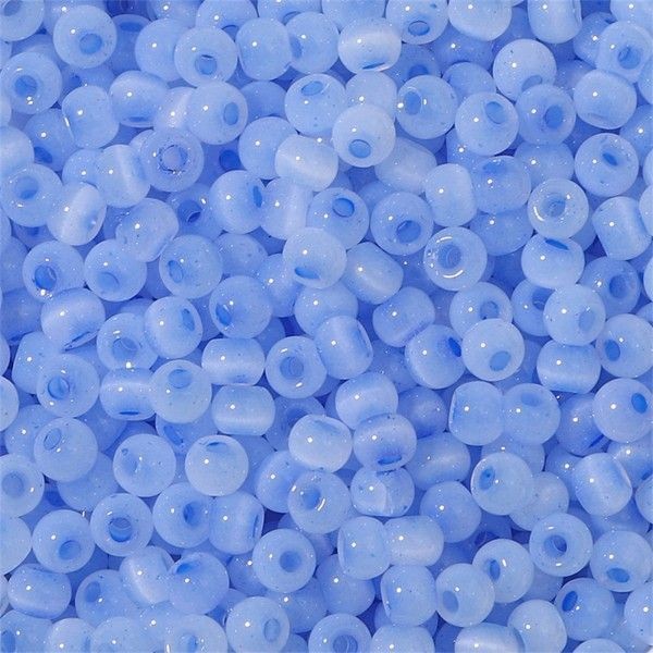 PS11890603 Lot 1 sachet d'environ 200 Perles de verre - Rondes 4mm Bleu - Photo n°1