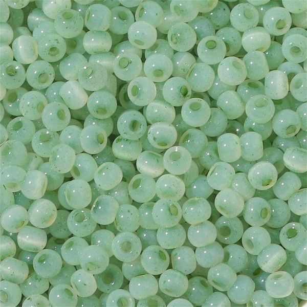 PS11890598 Lot 1 sachet d'environ 200 Perles de verre - Rondes 4mm Vert - Photo n°1