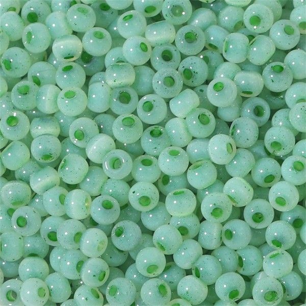 PS11890599 Lot 1 sachet d'environ 200 Perles de verre - Rondes 4mm Vert - Photo n°1