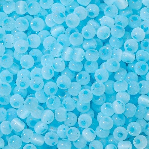 PS11890602 Lot 1 sachet d'environ 200 Perles de verre - Rondes 4mm Bleu Ciel - Photo n°1