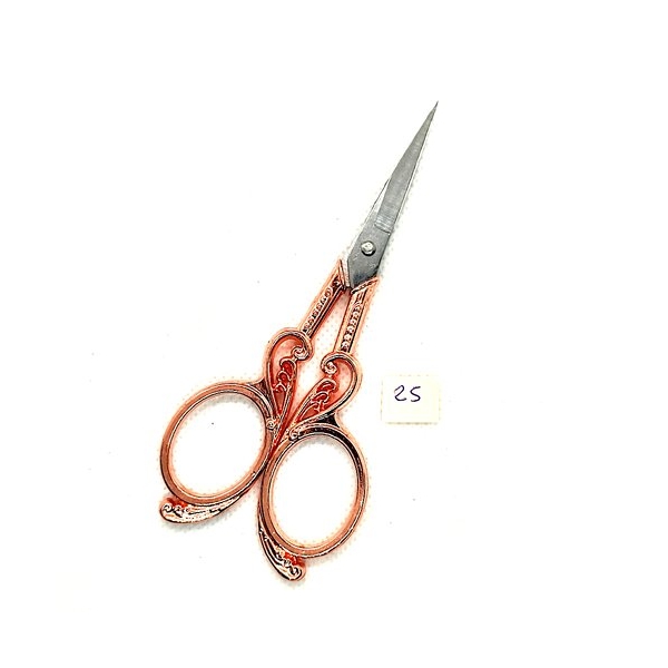 Ciseaux pour broderie - métal or rosé - 11cm - 25 - Photo n°1