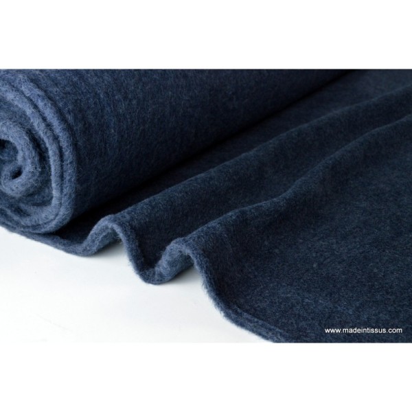 Tissu Polaire pure laine vierge, crépuscule,label GOTS .x1m - Photo n°1