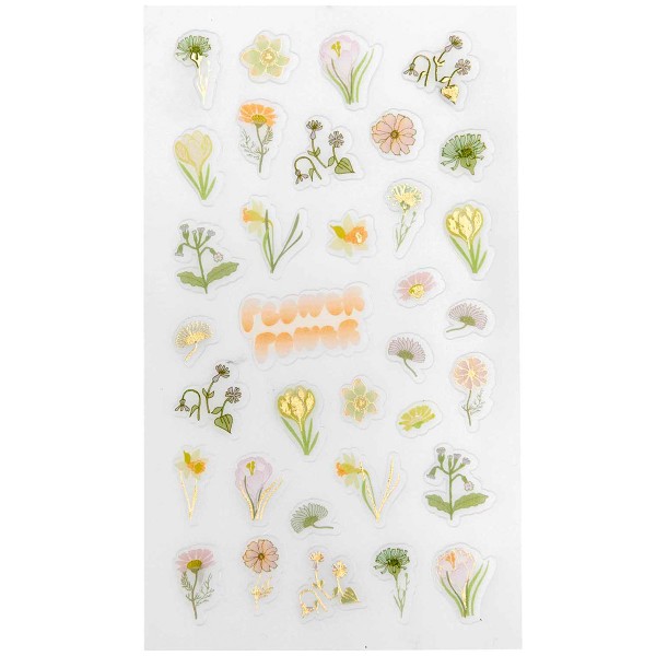 Stickers Futschikato - Flower Power - Multicolore - 1 x 2 cm - 140 pcs - Photo n°1