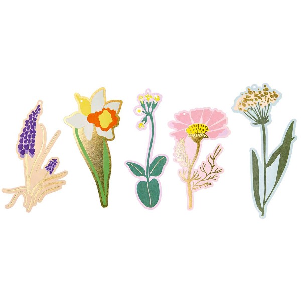 Pendentifs cadeau Futschikato - Fleurs - Multicolore - 9,5 x 18 cm - 5 pcs - Photo n°3