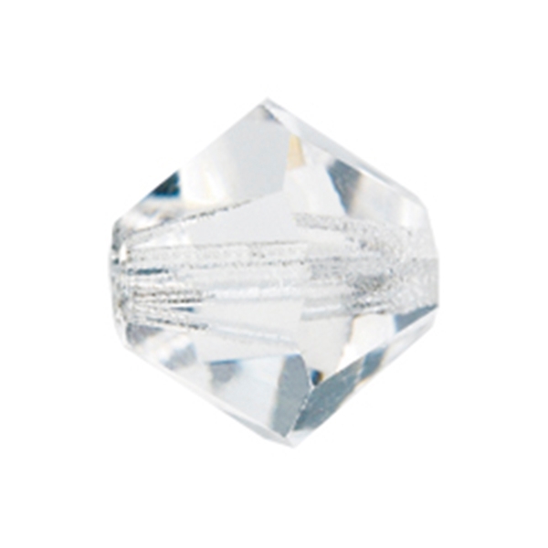 Toupie cristal Preciosa 4 mm Crystal x10 - Photo n°1
