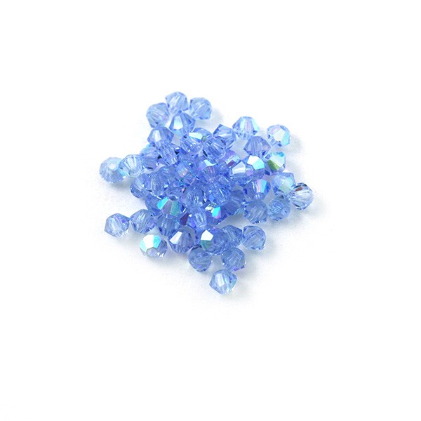 Toupie cristal Preciosa 3 mm Light Sapphire AB x10 - Photo n°1