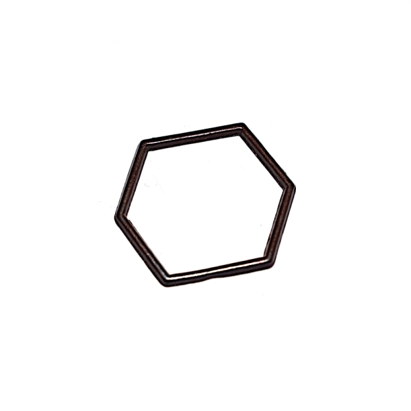 Hexagone 18x18 mm bronze - Photo n°1