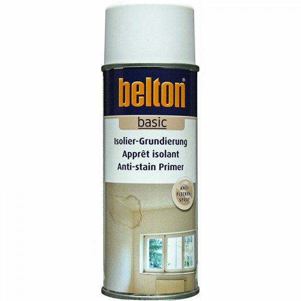Bombe de peinture - Primaire isolant - Anti humidité - Blanc - Tous supports - Belton - Photo n°1