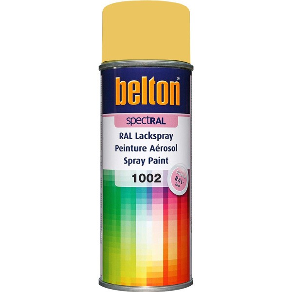 Bombe de peinture Belton Spectral RAL1002 jaune sable 400ml - Photo n°1