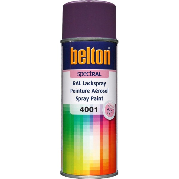 Bombe de peinture Belton Spectral RAL4001 Lilas rouge mat 400ml - Photo n°1