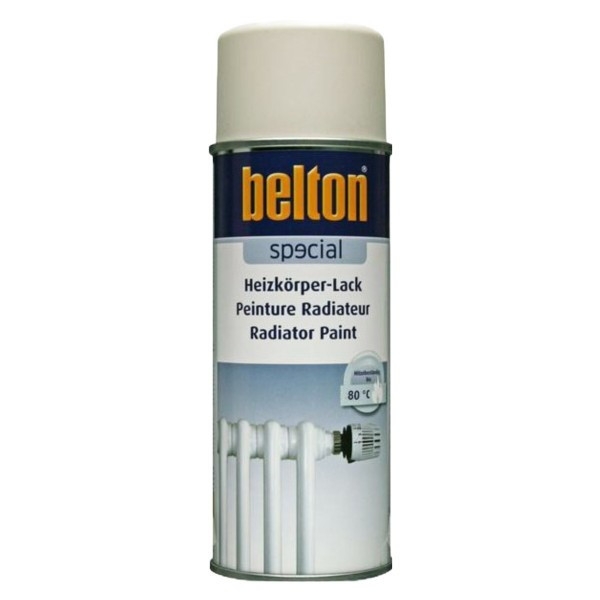 Bombe de peinture - Blanc crème - Pour radiateur - Jusqu'à 120 C - Belton - 400ml - Photo n°1