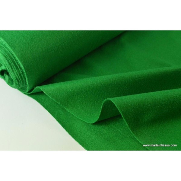 Feutrine vert polyester pour loisirs créatifs .x 1m - Photo n°1