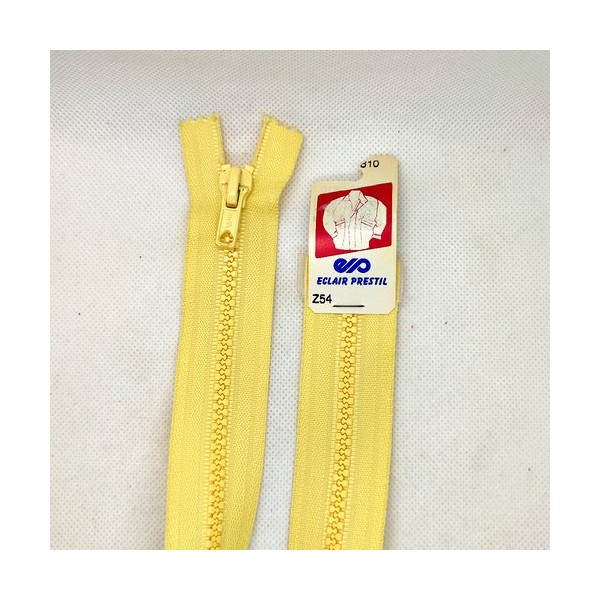 1 Fermeture éclair prestil jaune 610 - séparable - 45cm - maille nylon - Photo n°1