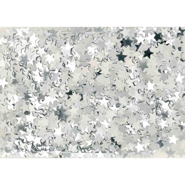 Sequins étoiles argentées - D7mm - environ 50 gr - Photo n°1
