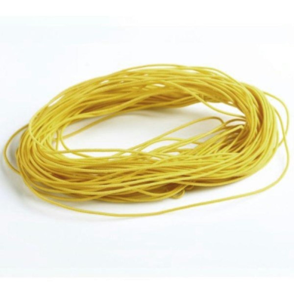 Nylon élastique jaune 1 milimètre par 7 mètres - cordon jaune - Photo n°1