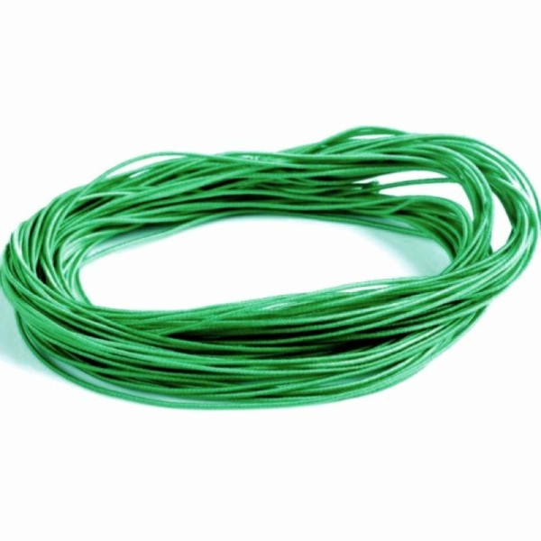 Nylon élastique verte 1 milimètre par 7 mètres - cordon vert - Photo n°1