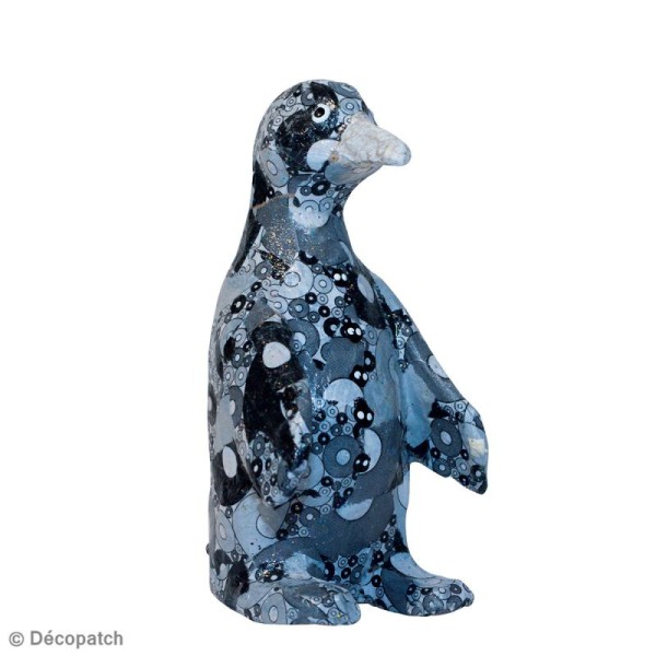 Pingouin en papier mâché 11,5 cm - Photo n°3