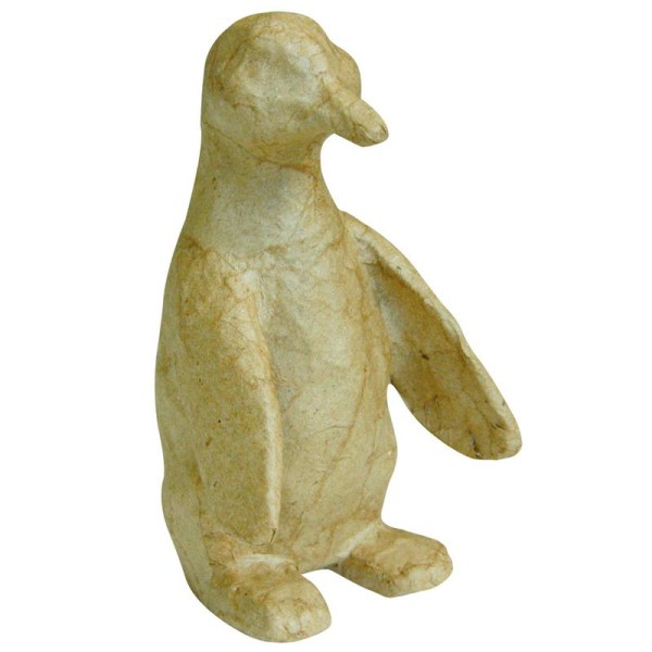 Pingouin en papier mâché 11,5 cm - Photo n°1