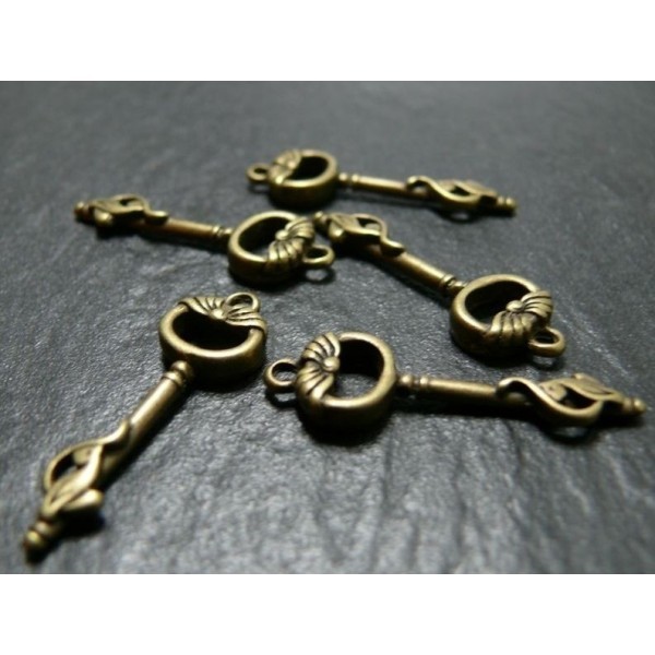Lot de 10 pieces bronze clé ref 10908 A - Photo n°1