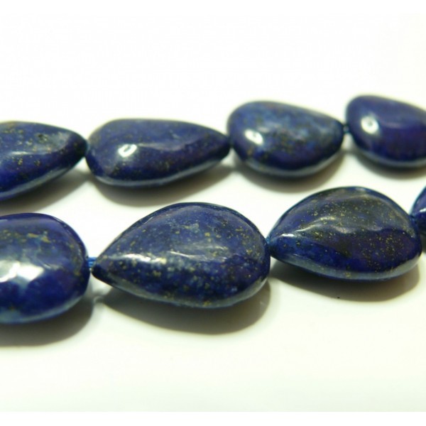 1 Goutte Lapis lazuli grade A Moyen modèle 10*14mm - Photo n°1