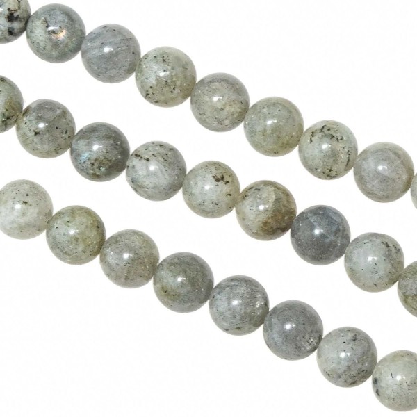 Bracelet en labradorite - perles rondes 10 mm. - Photo n°3
