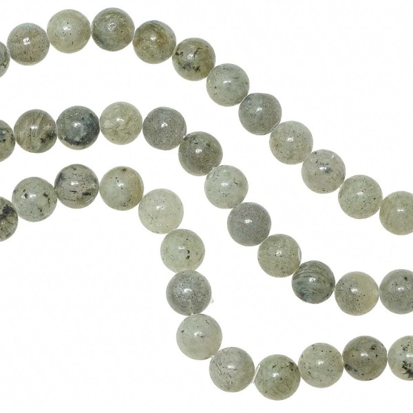 Bracelet en labradorite - perles rondes 8 mm. - Photo n°3