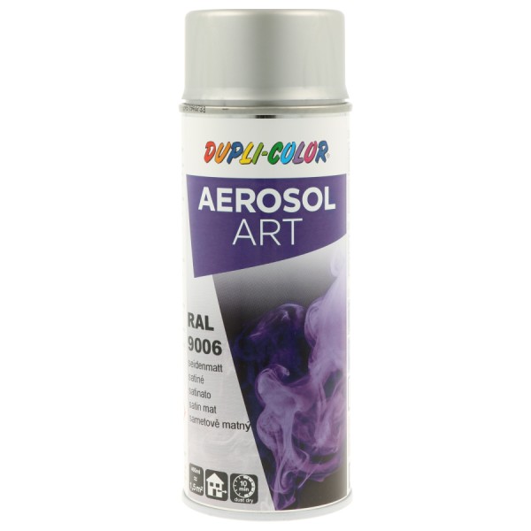 Bombe de peinture - Argent - RAL 9006 - Satiné - Tous supports - Aérosol Art - Photo n°1