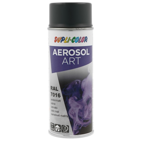 Bombe de peinture - Gris anthracite - RAL 7016 - Satiné - Tous supports - Aérosol Art - Photo n°1