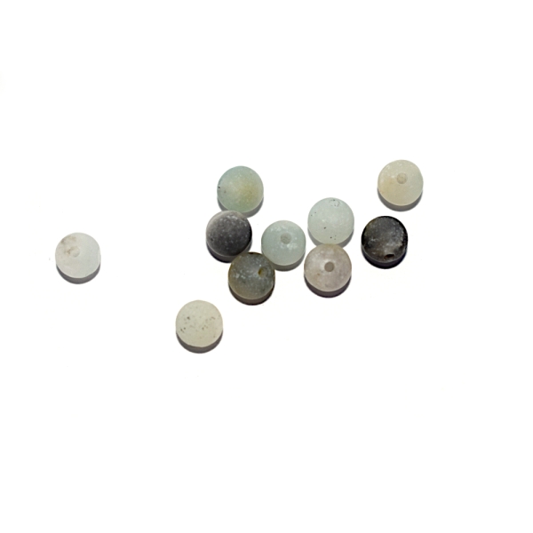 Perle amazonite 4 mm x10 - Photo n°1