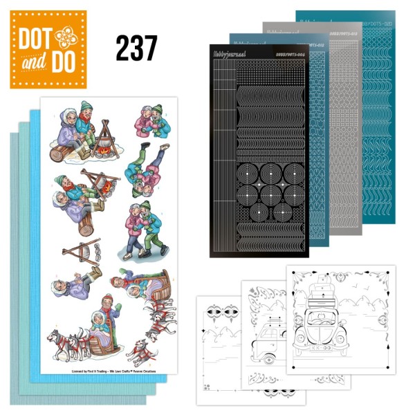 Dot and do 237 - kit Carte 3D  - Funky nana - Photo n°1