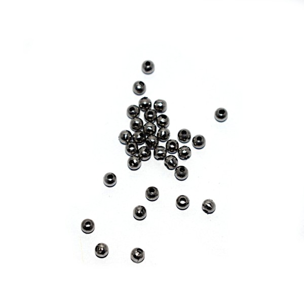 Perle ronde 3 mm acier inoxydable - Photo n°1