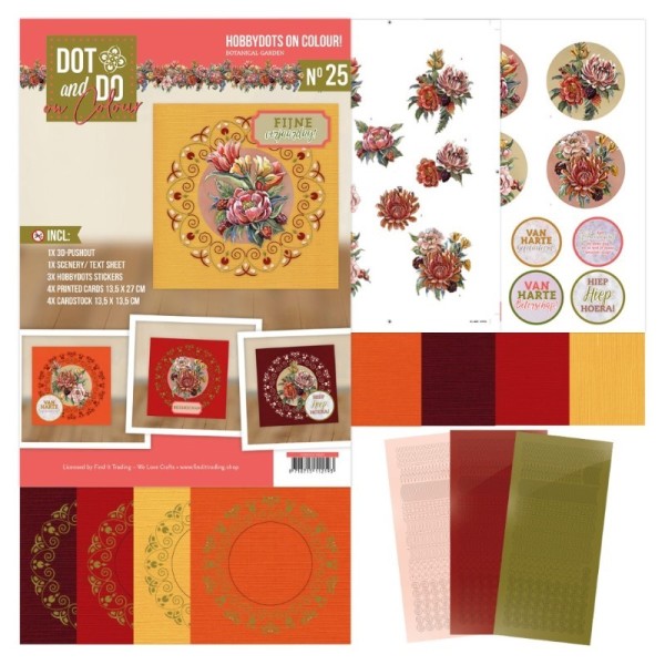 Dot and Do on Colour 25 - Kit Carte 3D - Jardin botanique - Photo n°1
