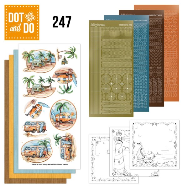 Dot and do 247 - kit Carte 3D  - C'est les vacances ! - Photo n°1