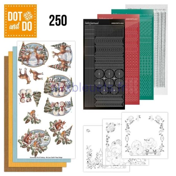 Dot and do 250 - kit Carte 3D  - Noël sous la neige - Photo n°1