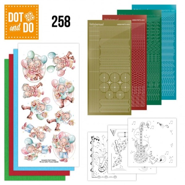 Dot and do 258 - kit Carte 3D  - Jeunes de cœur - Photo n°1