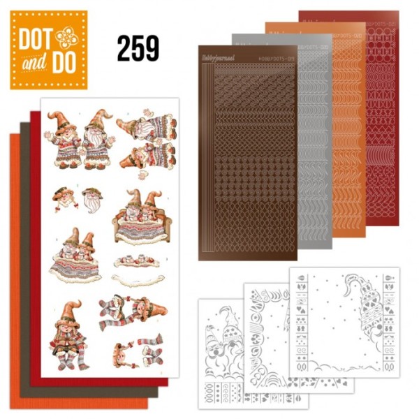 Dot and do 259 - kit Carte 3D  - Gnomes en famille - Photo n°1
