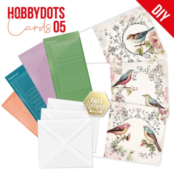 Kit cartes imprimées Hobbydots N°5 - Oiseaux - Photo n°1