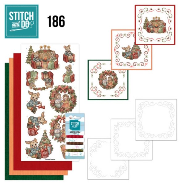 Stitch and do 186 - kit Carte 3D broderie - un cadeau pour Noël - Photo n°1