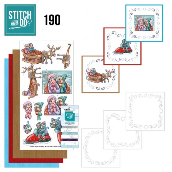 Stitch and do 190 - kit Carte 3D broderie - Funky Nanna - Photo n°1