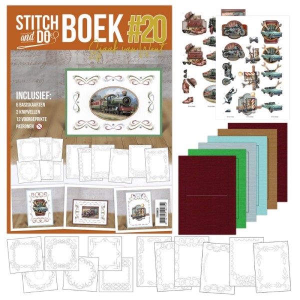 Stitch and Do Livre n°20 - Kit Carte 3D à broder - Véhicules et accessoires hommes - Photo n°1