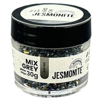 Eclats de paillettes pour Jesmonite - Mix Gris - 30 g